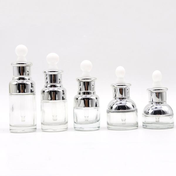 Glass Cosmetic Containers 20ml 30ml Glass Dropper Bottle For Essential Oil