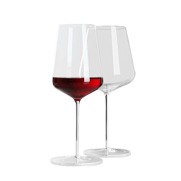 Unique 220ml Crystal Clear Stemless Wine Glasses For Wedding Party Custom Logo Burgundy Glasses