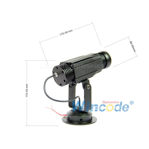 12W Portable Led Projector Aluminum Section , Led Logo Door Projector Lights IP44