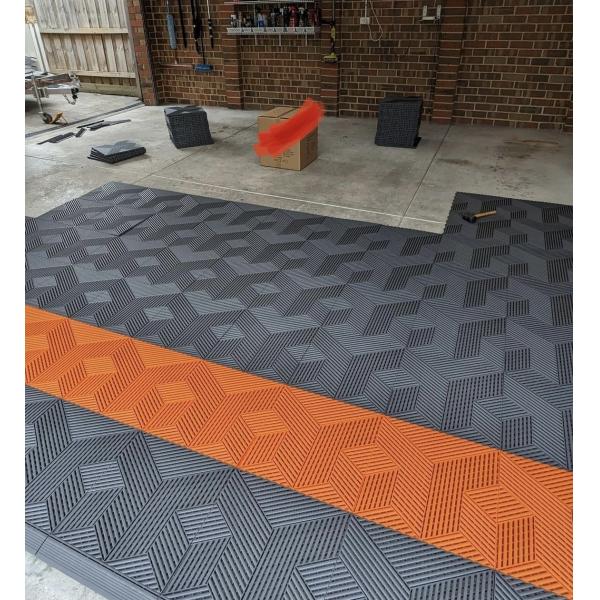 18mm Polypropylene Interlocking Garage Tile Plastic Garage Floor Tiles
