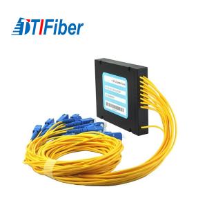 Telecom Level PLC Optical Audio Splitter Singlemode Suit For 1260~1650 Wavelength