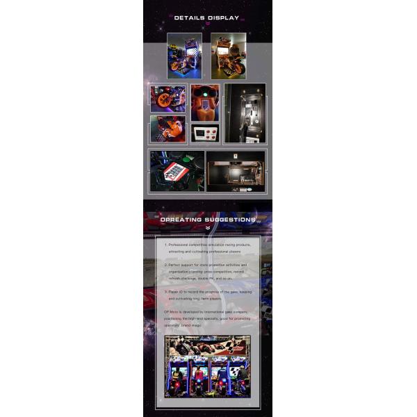 Moto Bike Simulating Arcade Racing Game Machine With Multiple Players Linkable Function