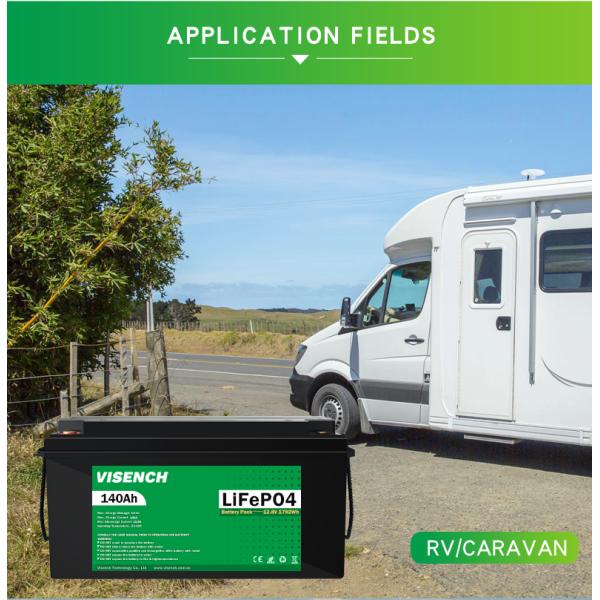 Visench Energy Storage 12V 140Ah RV Lithium Iron Phosphate Battery 12V Lifepo4 Battery