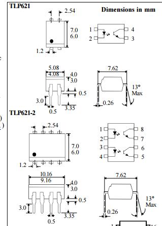 TLP621-2 IC Chip Integrated Circuit Chip Program Memory