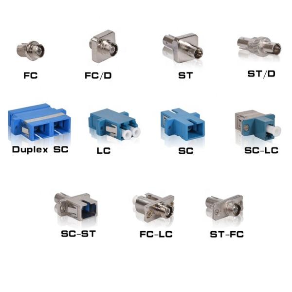 Hybrid Simplex Female Zirconia Sleeves SC To FC Fiber Adapter