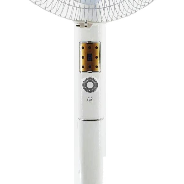 High Efficiency 12V BLDC Rechargeable Solar Fan With Remote Control And Adapter