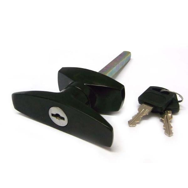 Black T Handle Latch Lock with Long Bar for Equipment Cabinet Door Furniture Lock Black T Handle Latch Lock with Long Bar for Equipment Cabinet Door Furniture Lock