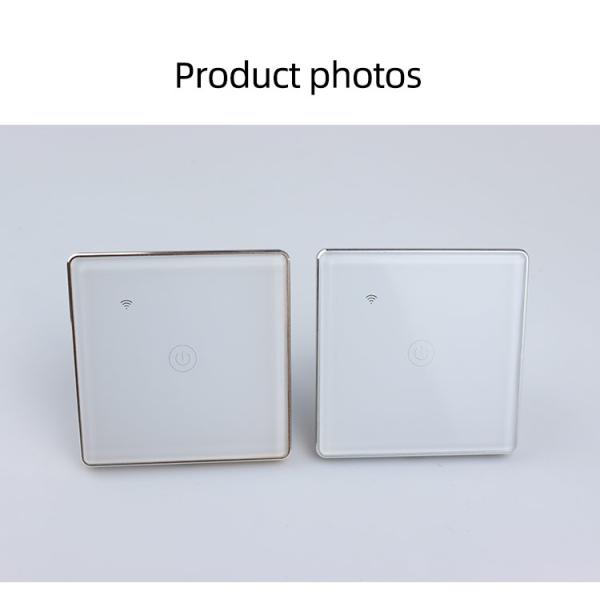 Metal Bezel Tuya Smart Switch 600W 2 Gang Touch Dimmer App Voice Control