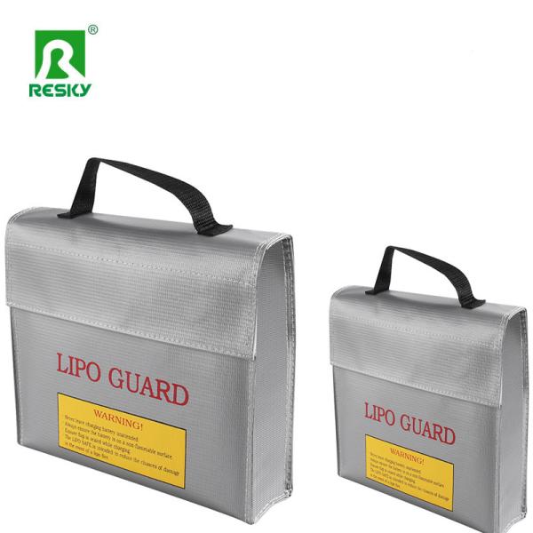 Fireproof Waterproof Explosion Proof Rc Lipo Battery Safe Bag With Zipper 45x165x215mm