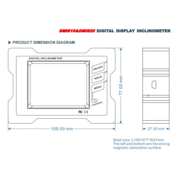 RION DMI820 High Accuracy Dual Axis Digital Inclinometer