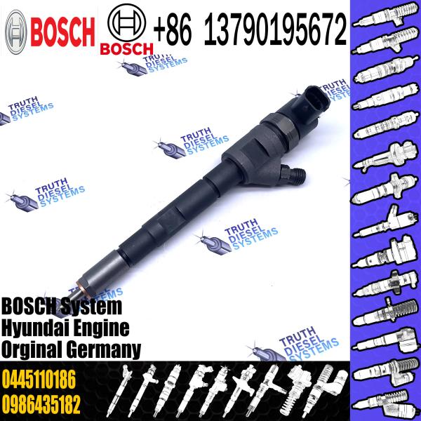 High Quality New Diesel Fuel Injector 0445110186 For HYUNDAI H-1/KIA SORENTO 2.5 CRDi