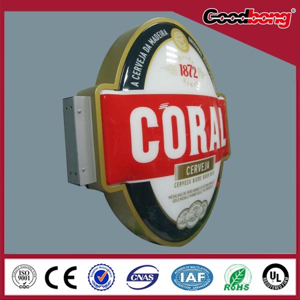 New Promotion Acrylic Round Rotating Advertising Silk- screen Light Box