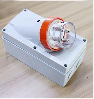 IP66 Australian Standard Industrial Inverted Plug Outdoor Waterproof Plug Multi-Pin Round Hole Plug Surface Mounted Inverted Plug