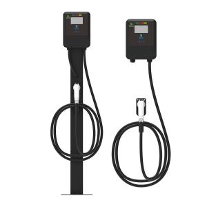 China 220V/7KW/32A Black Wall-Mounted / Post-Type Electric Vehicle Charging Pile Electric Vehicle Charger wholesale