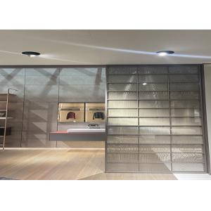 Smooth Surface Finish Modern Laminated Mesh Wire Glass