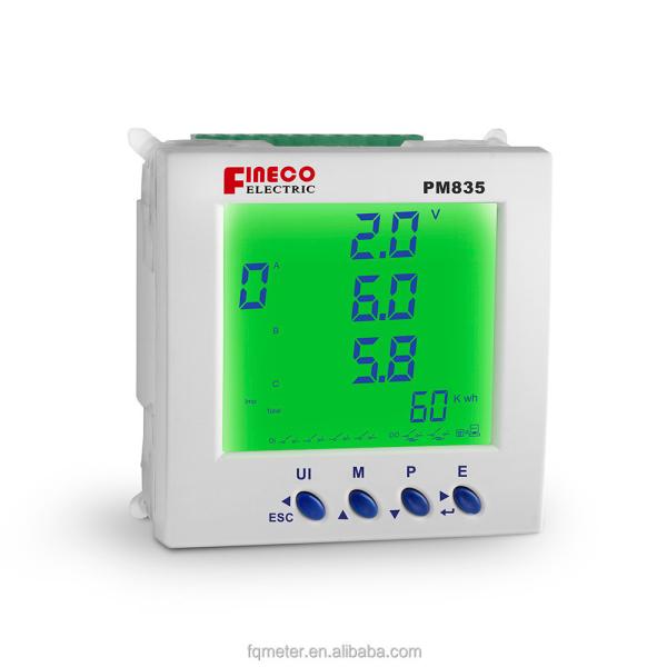 Quality PM835 Three Phase Multifunction Power Meter Digital Panel Meter AC Wattmeter for sale