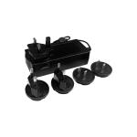 Black DC 5V 2A Interchangeable Plug Power Adapter Lightweight
