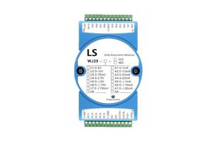 China LS-WJ29 AD DA Converter 16-CH Analog Signal To RS485/232 Modbus Converters on sale
