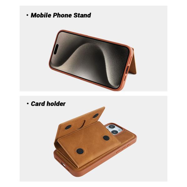 OEM / ODM PU Leather Flip Case Embossed Logo Magsafe Flip Case For IPhone 16 15