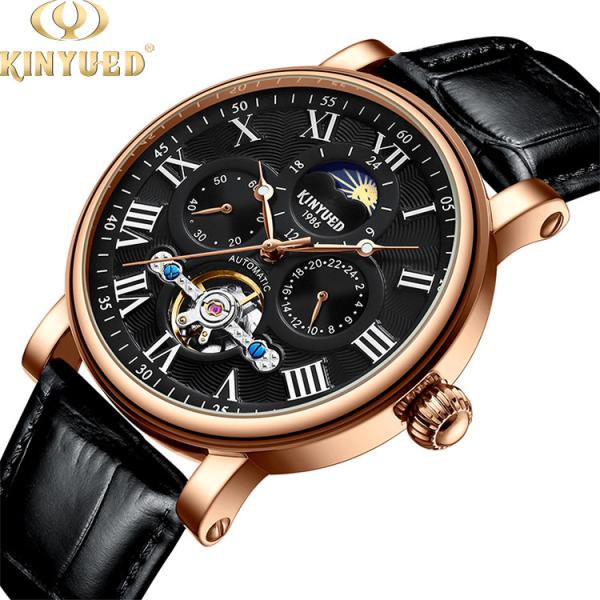 Quality Hardlex Dial Window Tourbillon Mechanical Watch 30M Daily Waterproof for sale
