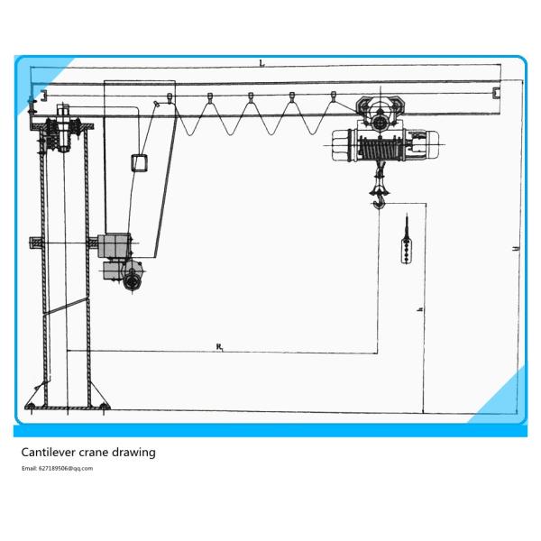 BBZ type 1t explosion-proof cantilever crane, lifting material cantilever crane, rotary crane, explosion-proof crane