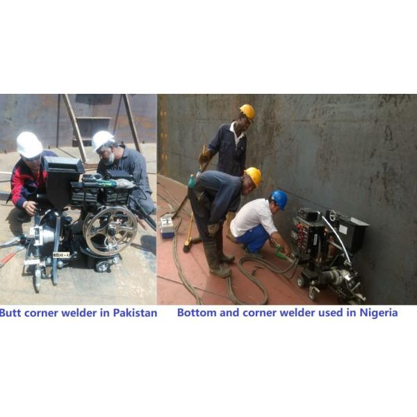 Intermediate Frequency Electric Automatic Fillet Welding Machine For Tank Base Plate