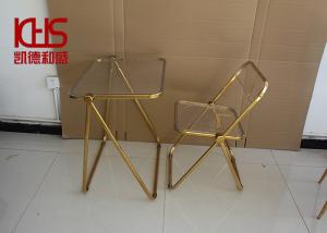 China OEM ODM Modern Plastic Dining Chairs Portable Clear Acrylic Folding Chairs wholesale