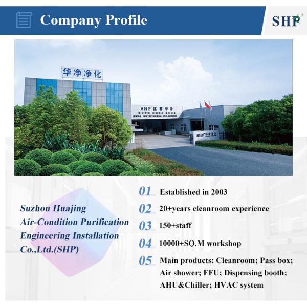 HEPA Filter 99.99 Cleanroom Partition Wall White Prefabricated Clean Room