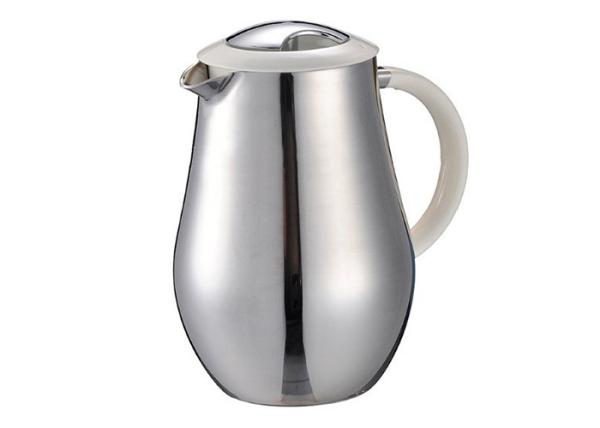 Quality Stainless Steel Tea Double Wall Coffee Plunger 8 Cup SS304 for sale