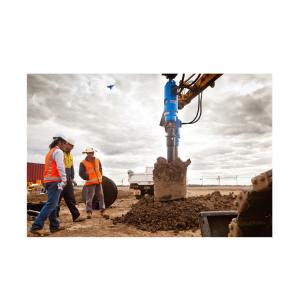 China Excavator Attachment Powerful Earth Auger Ground Drill Dirt Rock wholesale
