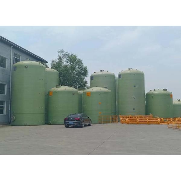 Durable Antiseptic Cylindrical FRP Vertical Tank 4CBM For Industrial Water Storage