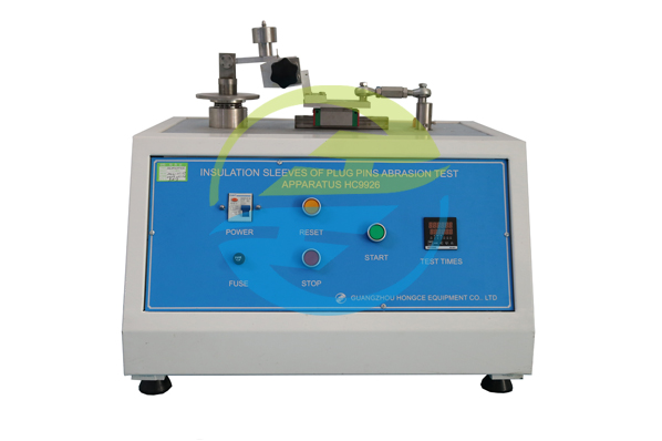 Insulation Sleeves Of Plug Pins Abrasion Test Apparatus Single Station Load 4N