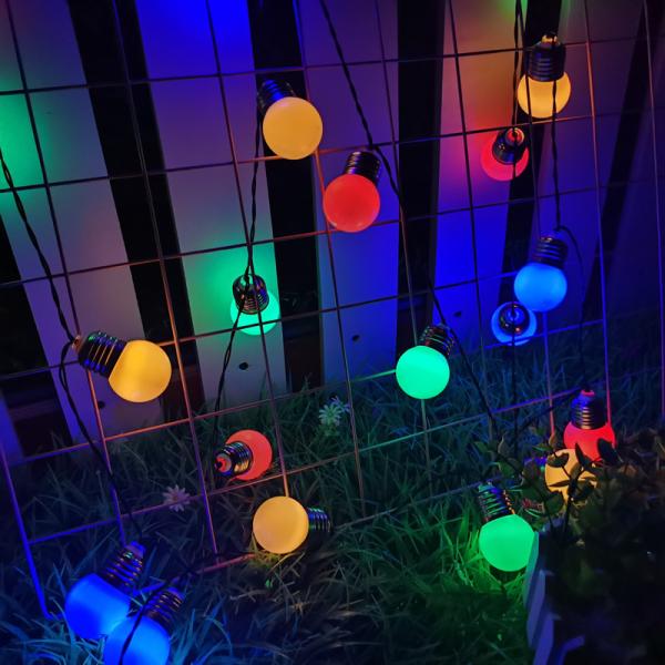 Battery LED string light Outdoor Warm White Fairy Lights Garland G50 Bulbs Garden Patio Wedding Christmas Decoration Lighting