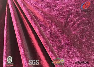 China Knit Azo-free Shiny Stretch Polyester Spandex Velvet Fabric For Garment wholesale