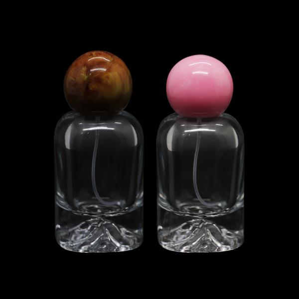 Custom Crystal 30ml 50ml Glass Perfume Bottles | Luxury Hand-polished Gold-stamped Logo | B2B Wholesale