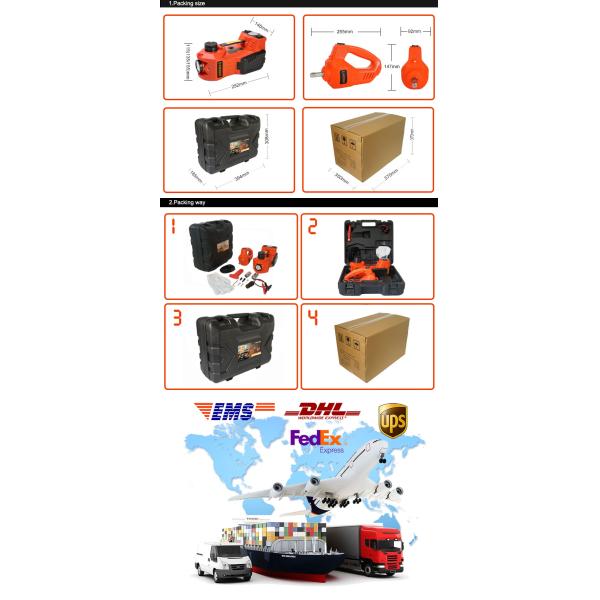 3 Ton Long Ram Hydraulic Jack , 13A Automatic Hydraulic Jack BMC Packaged