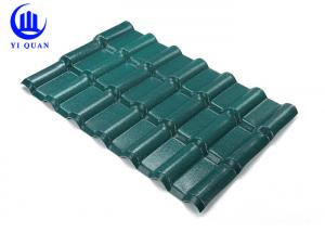China Slope Roof spanish Weather Resistance Synthetic Resin Roof Tile ASA Coated 1040 mm Width on sale
