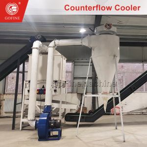 China Biomass Pellet Cooler Wood Pellet Cooler With Vibrating Screener wholesale