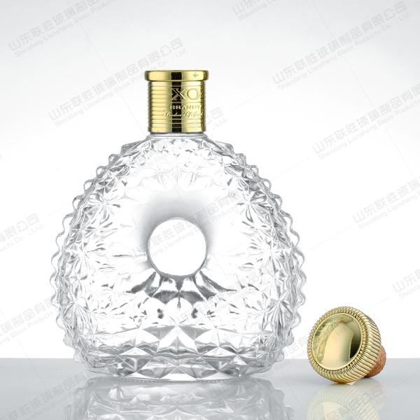 Acceptable Customer's Logo Glass Bottle for Vodka Spirit Gin Rum 200ml 375ml