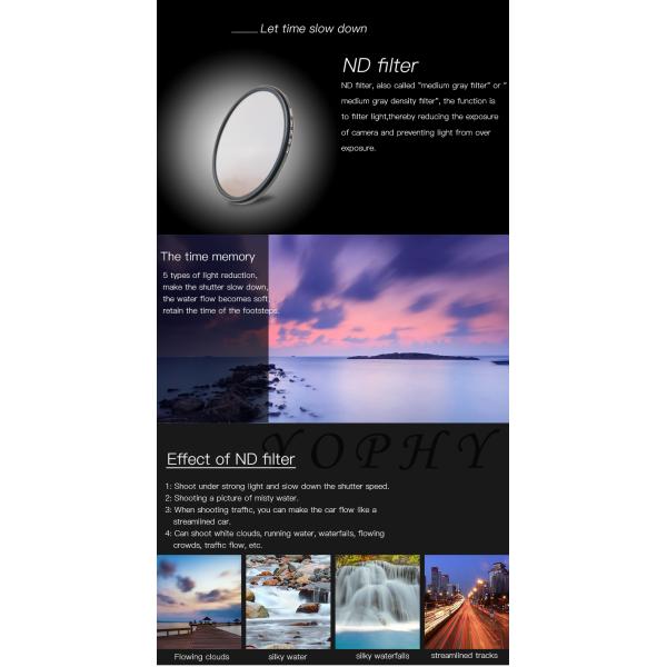 Reducing Shutter Speed 10 Stop Nd Filter , Neutral Density Filter For Landscape Photography