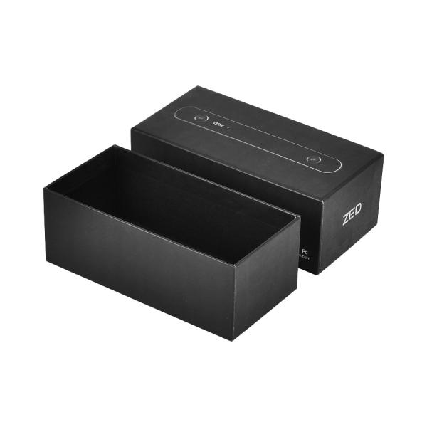 Quality Black Electronics Cardboard Box Rectangle 2mm Thickness With Foam Insert for sale