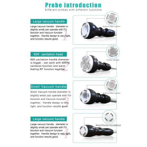 4 In 1 Cavitation Machine 80k RF Vacuum Body Slimming Machine