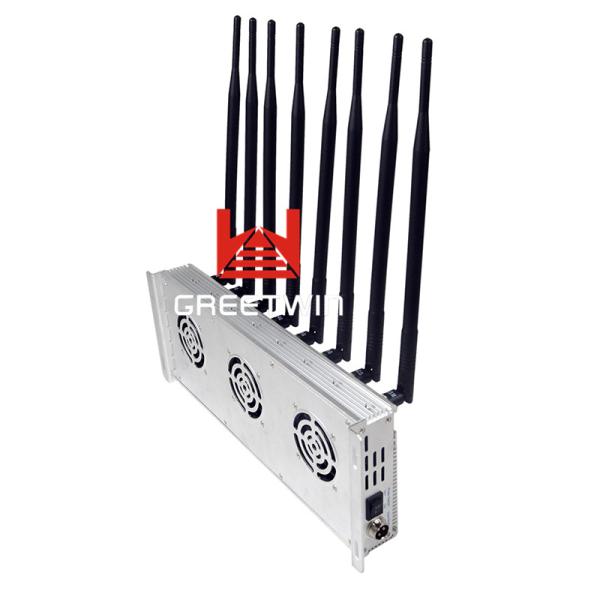 8 Antennas Cell Phone Signal Blocker Jammer Desktop Type With Aluminium Box