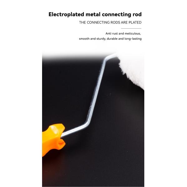 Custom Flower Wall Decoration Soft Rubber Wall Pattern Design Paint Roller Brush