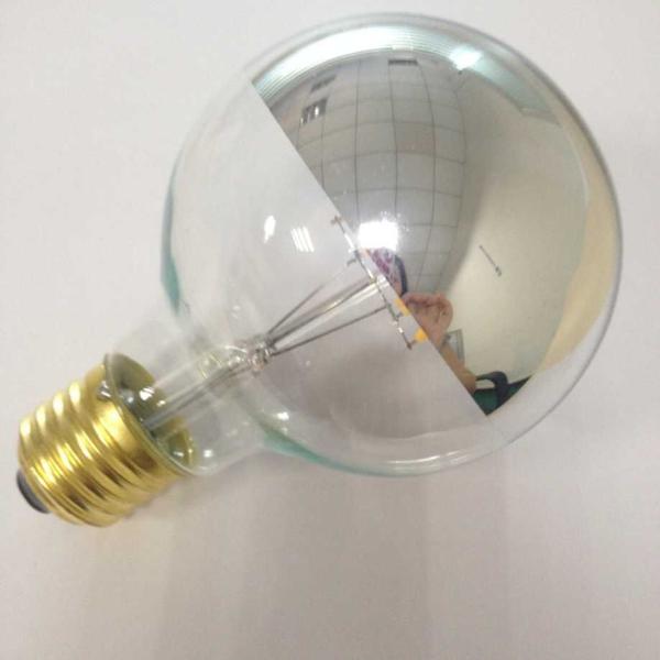 home led lighting dimmable G25/G80 led filament light bulbs silvertip mirror