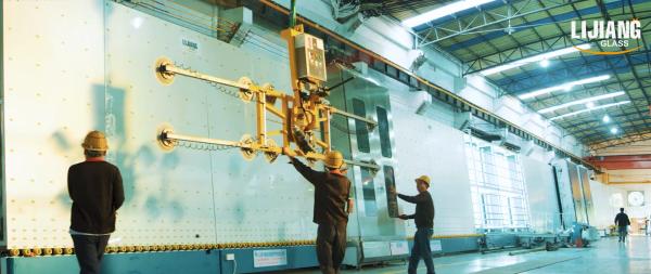 Quality Automatic Vertical Insulating Glass Equipment With Gas Filling Function for sale