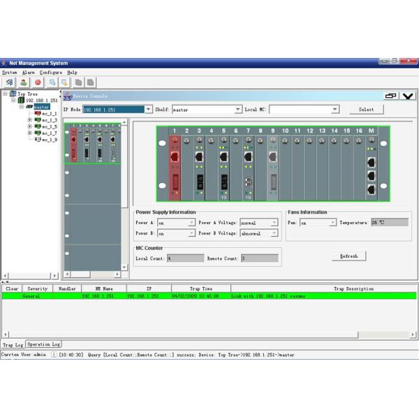 OAM 10 / 100M Web-smart Manageable Media Converters Software SNMP Centralized