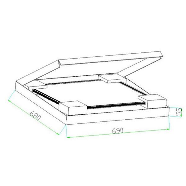 High Efficiency Square LED Panel Light 4000K 4000lm 600*600mm 40W