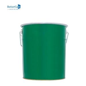China 5 Gallon Paint Can Tin Round  Metal Tinplate Cans For Paint Packaging wholesale