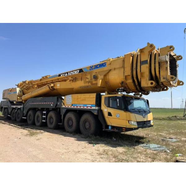 2018 XCMG Used Truck Crane XGC1200 1200t Crane with 400t Counterweight and 6982 Running Time